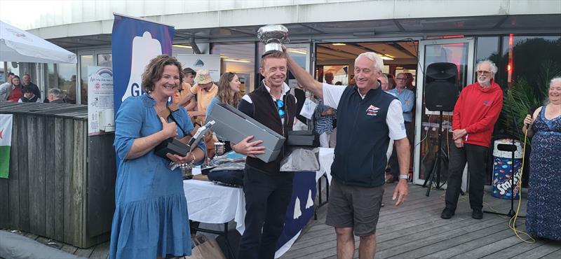 2024 GP14 Worlds at Pwllheli - Ger Owens and Mel Morris 4th and Top Irish Boat photo copyright Andy Johnston taken at Plas Heli Welsh National Sailing Academy and featuring the GP14 class