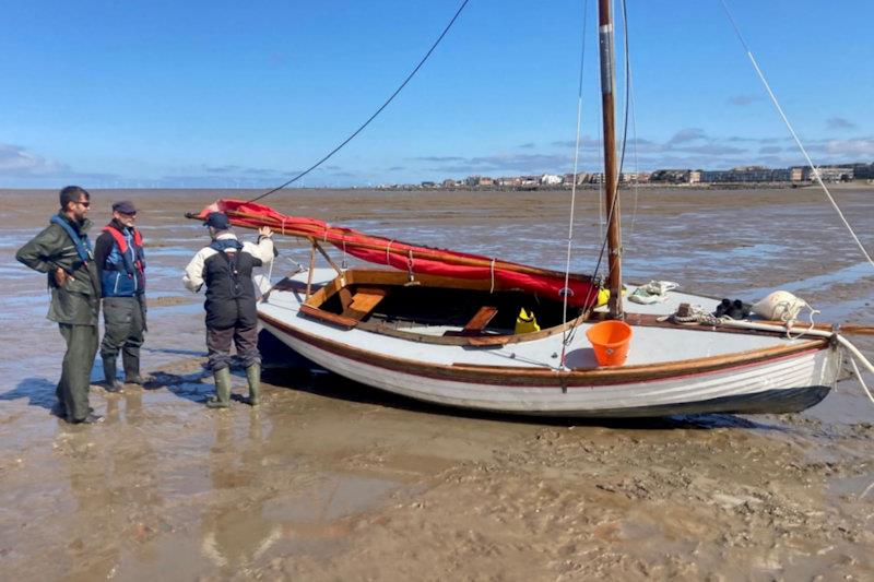 Team Conway waiting for water - West Kirby SC Star class Classic Boat Challenge - photo © Sarah Rees