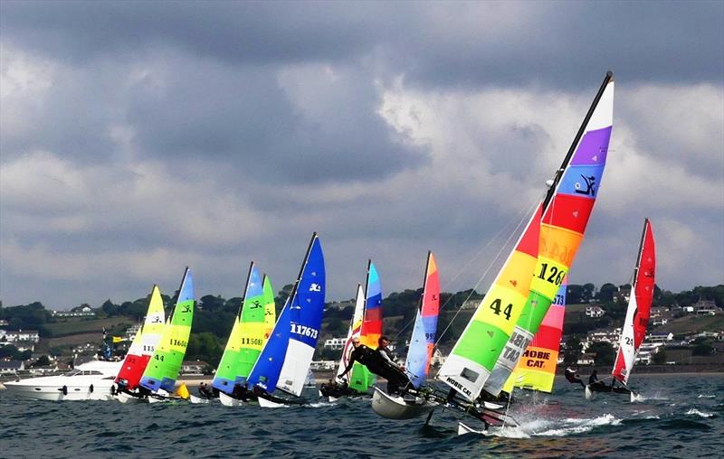 Carey Olsen Jersey Regatta Hobie start - Simon Morgan and Bryony Bennett-Lloyd - photo © Bill Harris