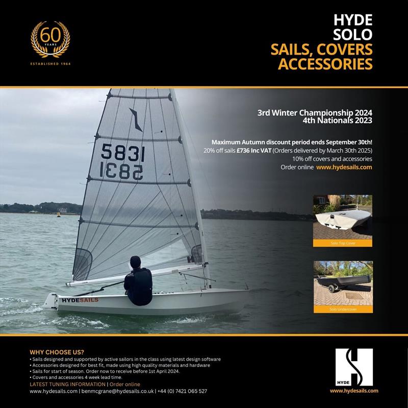 Early Autumn Maximum Discount - Solo - photo © Hyde Sails