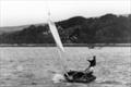 Could this be the first photo of a sailor trapezing? © G Westell