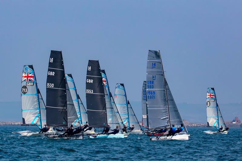 International 14s at the Weymouth Skiff Open - photo © Tim Olin / www.olinphoto.co.uk