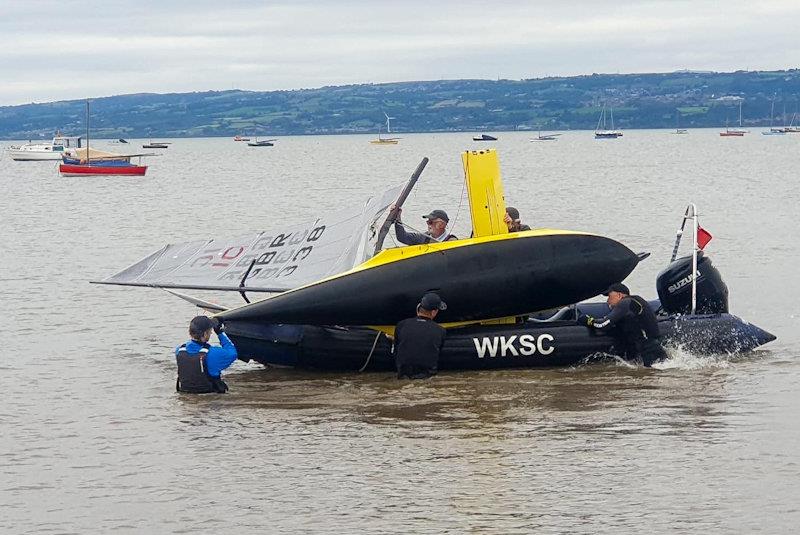 Sunny side up - International Canoe 'Not the Nationals' at West Kirby - photo © Dan Skinner