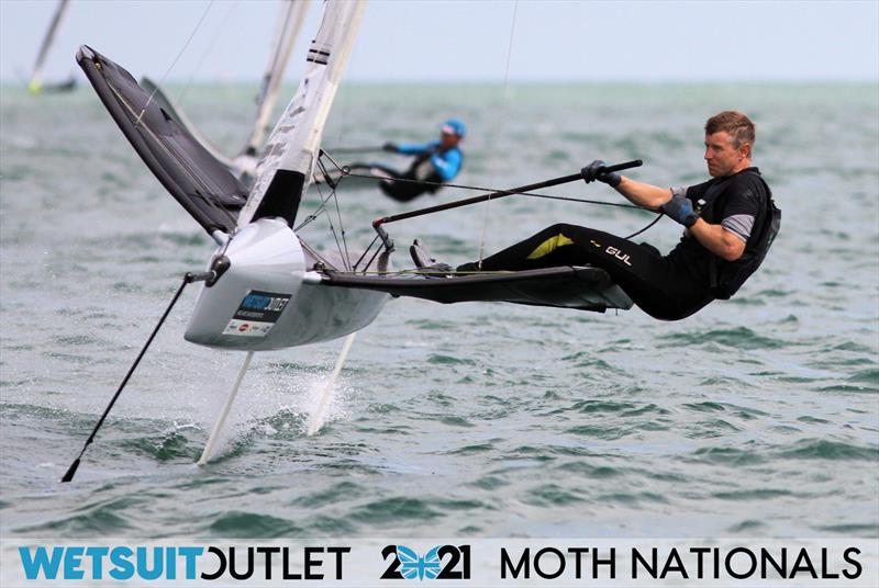 Paul Gliddon on day 1 of the Wetsuit Outlet UK Moth Nationals 2021 - photo © Mark Jardine / IMCA UK