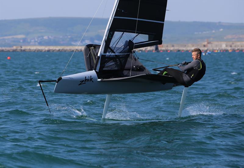 Paul Gliddon photo copyright Mark Jardine / IMCAUK taken at Weymouth & Portland Sailing Academy and featuring the International Moth class