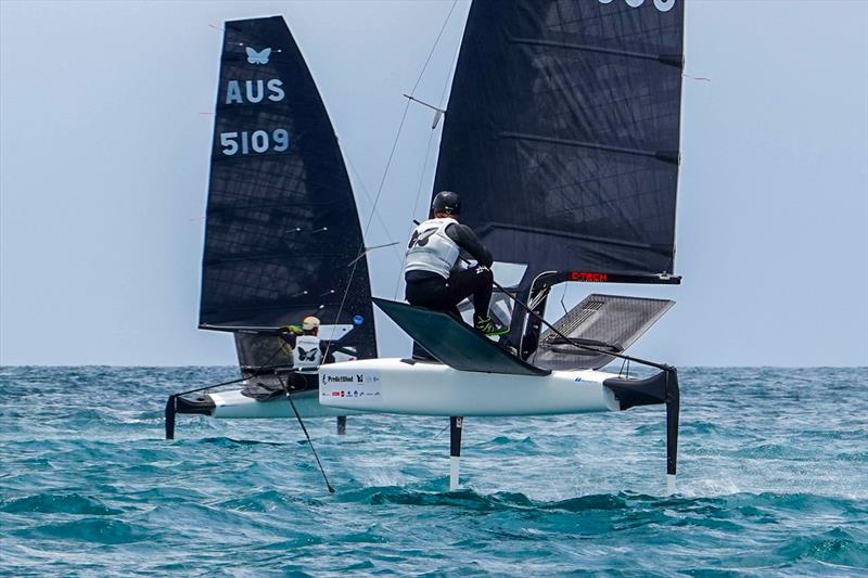 Jacob Pye (NZL) - Day 2 - 2024 PredictWind Moth Oceania. Manly Sailing Club. January 2, 2025 - photo © Sam Thom 