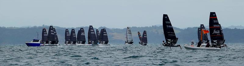 Start - Day 2 - 2024 PredictWind Moth Oceania. Manly Sailing Club. January 2, 2025 - photo © Sam Thom 