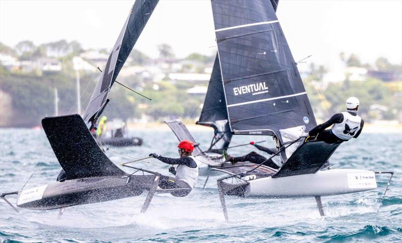 Day 2 - 2024 PredictWind Moth Worlds. Manly Sailing Club. January 5, 2025 photo copyright Suellen Hurling / Live Sail Die taken at Manly Sailing Club and featuring the International Moth class