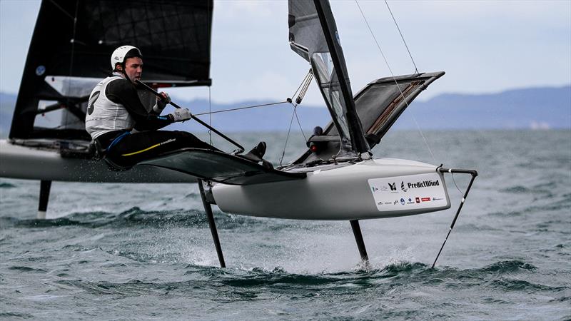 Day 2 - 2024 PredictWind Moth Worlds. Manly Sailing Club. January 5, 2025 photo copyright Richard Gladwell - Sail-World.com/nz taken at Manly Sailing Club and featuring the International Moth class