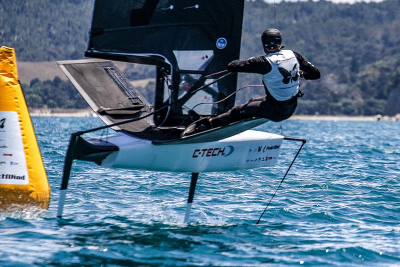 Riley Dean (NZL) - Day 5 - 2024 PredictWind Moth Worlds - Manly Sailing Club. January 9, 2025 - photo © Richard Gladwell - Sail-World.com/nz