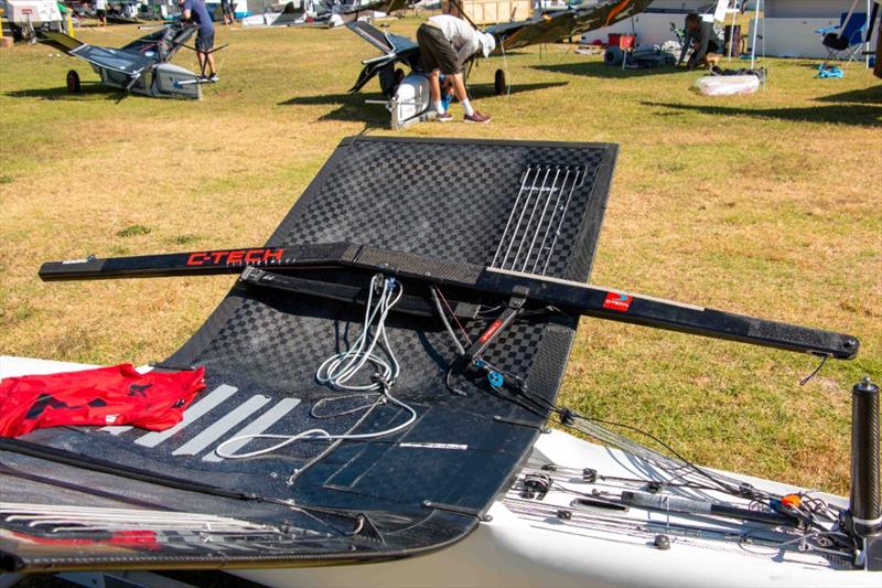 New tapered, lighter boom with better aero - Day 5 - 2024 PredictWind Moth Worlds - Manly Sailing Club. January 9, 2025 photo copyright C-Tech taken at Manly Sailing Club and featuring the International Moth class