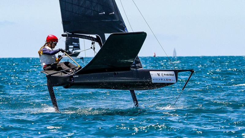 Nicole van der Velden (ESP) - Day 5 - 2024 PredictWind Moth Worlds - Manly Sailing Club. January 9, 2025 - photo © Richard Gladwell/Sail-World.com/nz