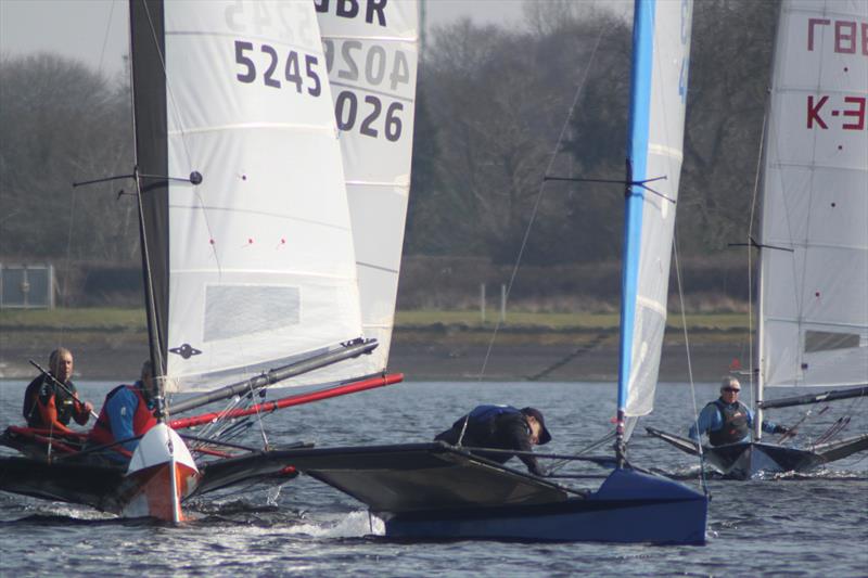 Close action between the Axemans - International Moth Lowriders Cobwebaway Breaker at Bartley - photo © Tom Foxall