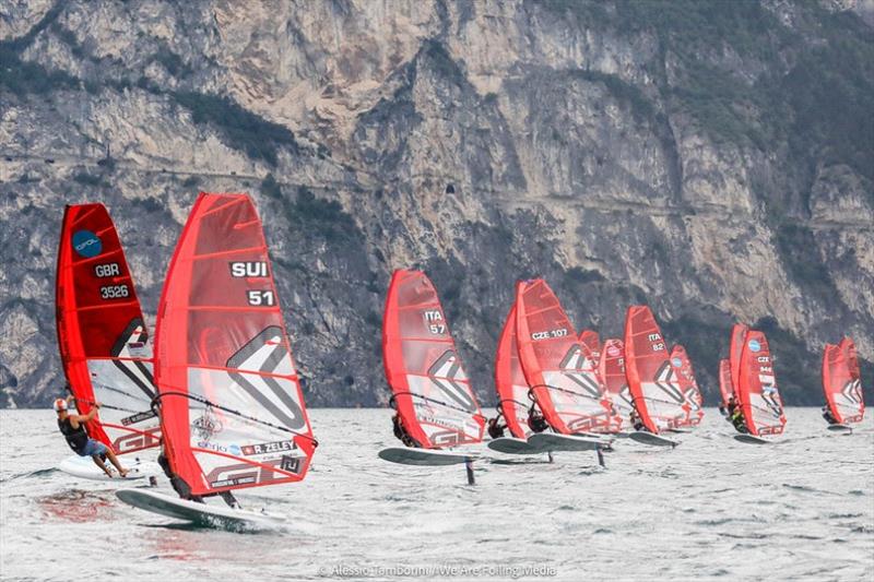 Foiling Week Malcesine - iQFOiL Class Racing - photo © Alessio Tamborini / WeAreFoiling Media