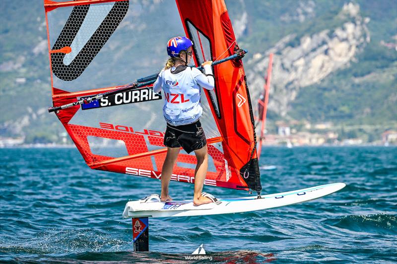 Sophie Currie - NZL - Windsurfer - iQFoil - 2024 Youth World Sailing Championships - Lake Garda - Italy - July 2024 - photo © Martina Orsini