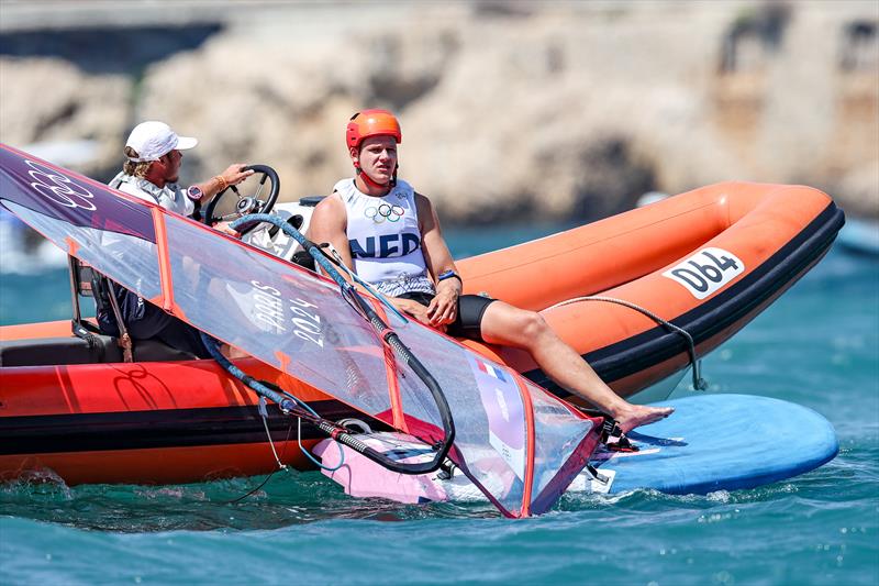 Bronze for Luuc van Opzeeland (NED) in the Men's iQFoil on August 3 in Marseille at the Paris 2024 Olympic Regatta - photo © World Sailing / Sander van der Borch