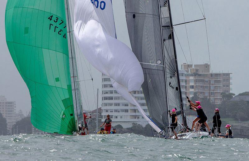 Clueless and Banshee – Helly Hansen Women's Challenge photo copyright Crosbie and Dale Lorimer taken at Manly Yacht Club and featuring the IRC class