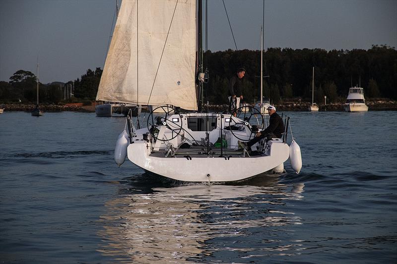 Transom out even when backing down - M.A.T.1220 photo copyright John Curnow taken at Royal Prince Alfred Yacht Club and featuring the IRC class