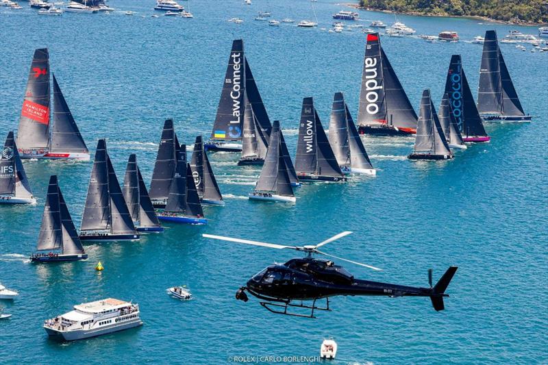 2022 Rolex Sydney Hobart Yacht Race Boxing day start  photo copyright Carlo Borlenghi / ROLEX taken at Cruising Yacht Club of Australia and featuring the IRC class