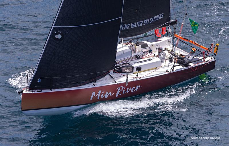 Min River heads south photo copyright Bow Caddy Media taken at Cruising Yacht Club of Australia and featuring the IRC class