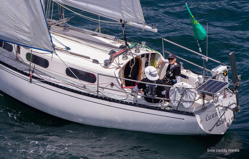 Kathy Veel and Bridget Canham get ready for another long race south aboard Currawong photo copyright Bow Caddy Media taken at Cruising Yacht Club of Australia and featuring the IRC class