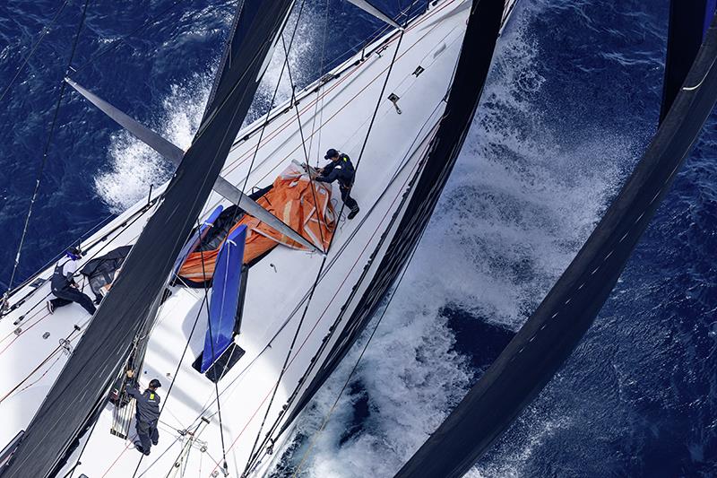 LawConnect entering the Bass Straigh - 2023 Rolex Sydney Hobart Yacht Race photo copyright Rolex / Andrea Francolini taken at Cruising Yacht Club of Australia and featuring the IRC class