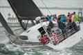 The crew aboard Laura, a 60' Westerly Marine Reichel Pugh, head for the start with Newport Skipper Kip Curren © Sail Newport