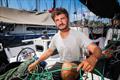 Damien Fleury, Cocody's boat captain preparing the boat after its long delivery © CYCA | Salty Dingo