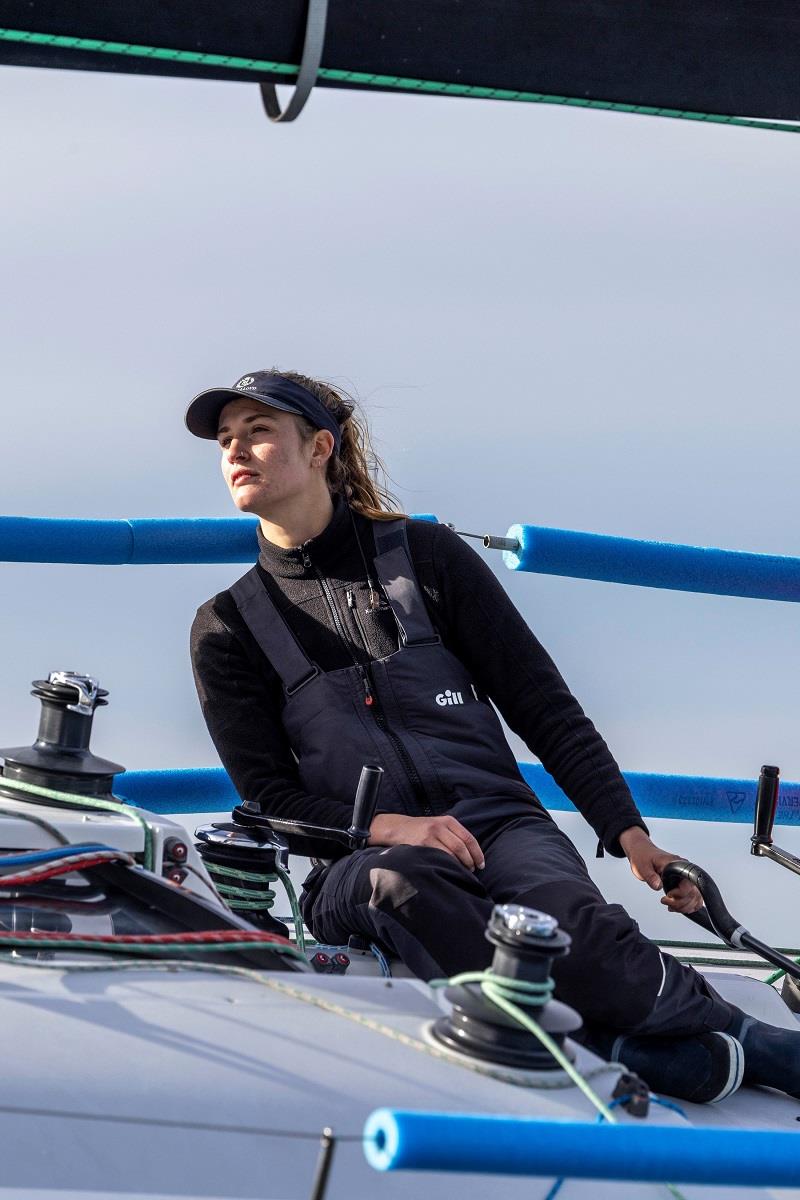 Clare Olding at the helm of Vertigo last year photo copyright Andrea Francolini / AWKR taken at Royal Melbourne Yacht Squadron and featuring the IRC class