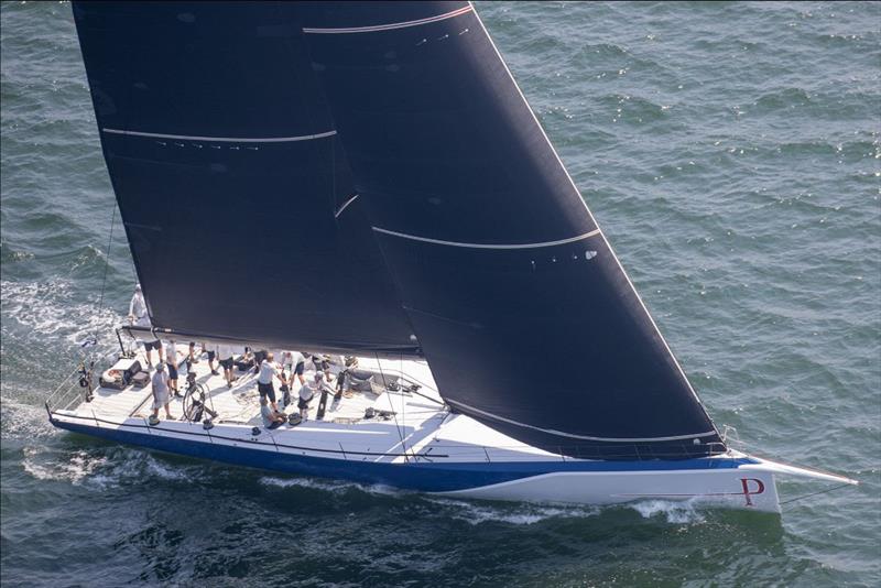 Proteus at the start on Friday before dismasting Friday. All crew are safely aboard back in Newport - Newport Bermuda Race 2024 - photo © Daniel Forster