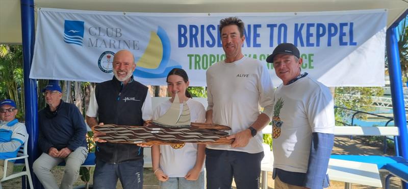 Line Honours- Keppel Trophy - Alive - Duncan Hine - 2024 Brisbane to Keppel Tropical Yacht Race - photo © Royal Queensland Yacht Squadron Race Team