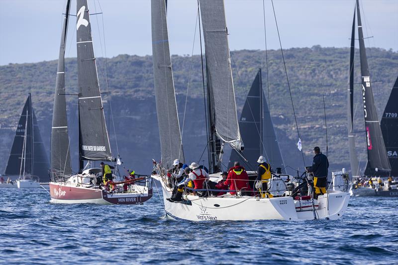 Slow sailing at the start of the 2024 Noakes Sydney Gold Coast Yacht Race photo copyright Andrea Francolini taken at Cruising Yacht Club of Australia and featuring the IRC class