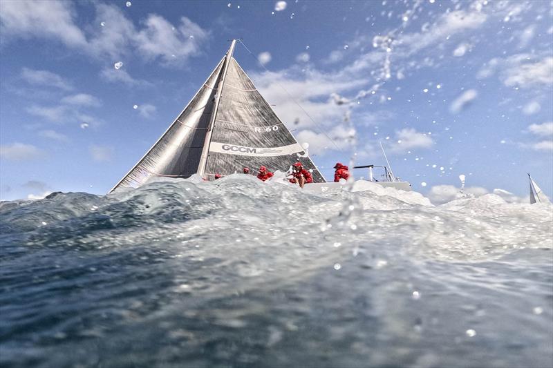 Atomic Blonde handles the waves - 2024 Ocean Dynamics and Mount Gay Airlie Beach Race Week photo copyright Andrea Francolini / ABRW taken at Whitsunday Sailing Club and featuring the IRC class