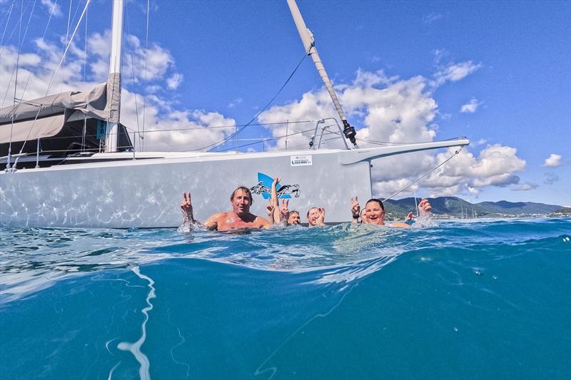 Swimming was the theme while waiting for breeze - Ocean Dynamics and Mount Gay Airlie Beach Race Week - photo © Andrea Francolini / ABRW