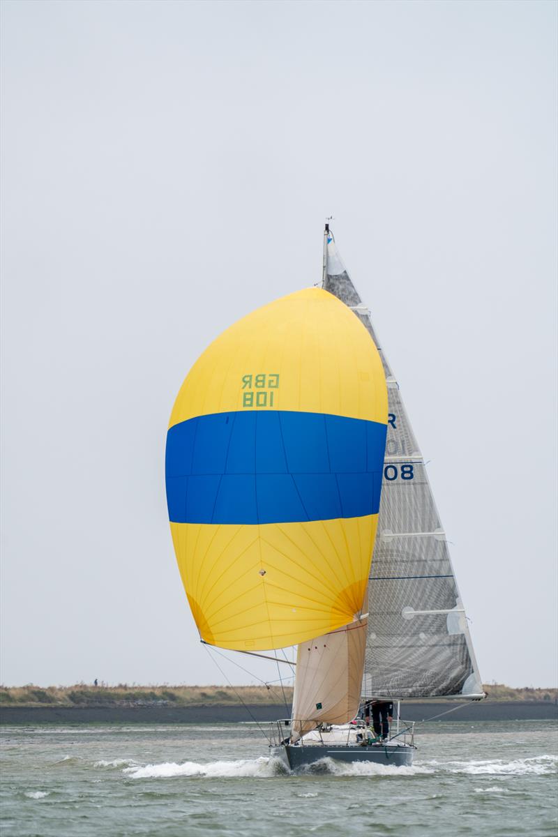 Hullabaloo, skippered by David Evans, is the winner of the Town Cup during Burnham Week 2024 photo copyright Petru Balau Sports Photography / sports.hub47.com taken at Royal Corinthian Yacht Club, Burnham and featuring the IRC class