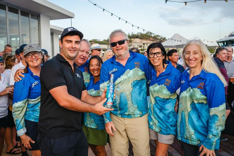 La Quinta crew collecting a prize from The Yacht Sales Co's Peter Austin - SeaLink Magnetic Island Race Week 2024 - photo © Revolution Productions, SMIRW