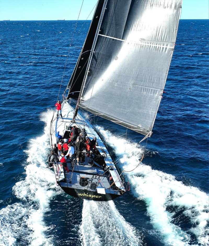 2024 Flinders Islet Race - Whisper on the return trip to Sydney photo copyright High Impressions Media taken at Cruising Yacht Club of Australia and featuring the IRC class