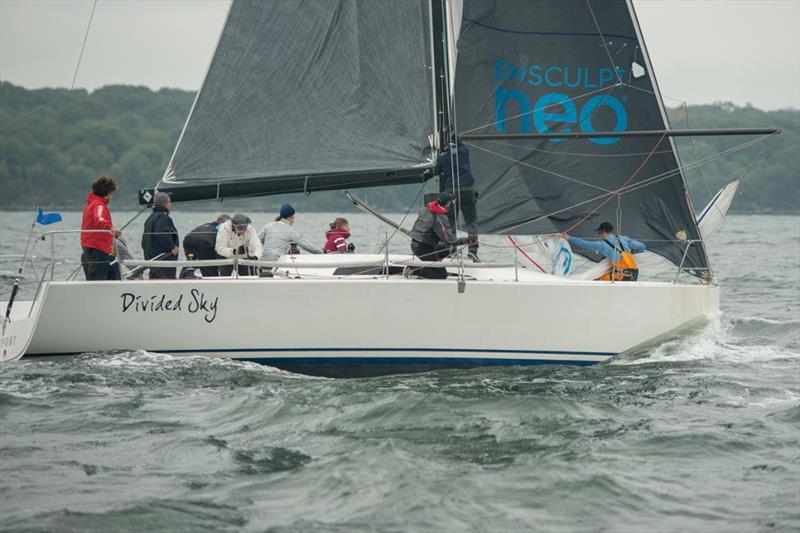 Vincent and Kristina McAteer of East Greenwich have raced in Divided Sky, their Mills/Summit 35, since the first Sail for Pride in 2001 - photo © Sail Newport