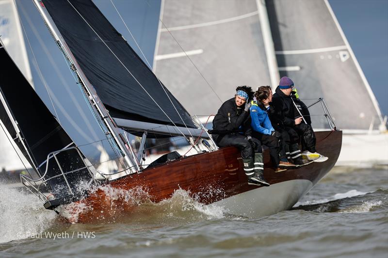 Wavetrain during the Hamble Winter Series  photo copyright Paul Wyeth / HWS taken at Hamble River Sailing Club and featuring the IRC class