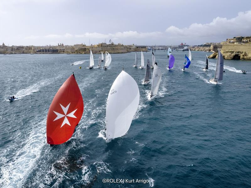 Start of the 45th Rolex Middle Sea Race - photo © Rolex / Kurt Arrigo