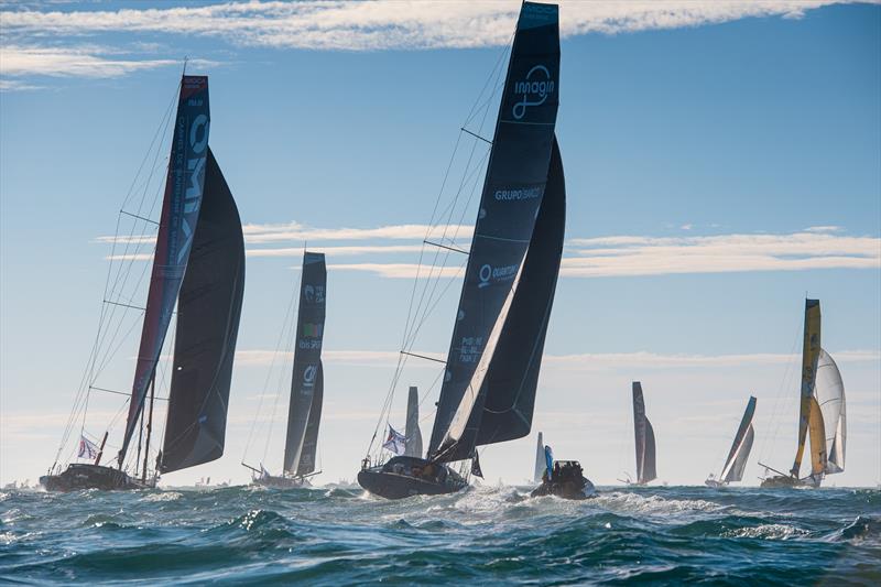 Fleet is taking the start of the Vendee Globe sailing race - photo © Bernard Le Bars / Alea / VG2020