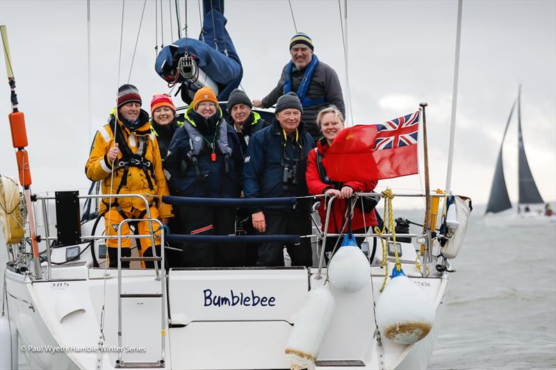 The race team - Hamble Winter Series 2024 Race Week 8 - photo © Paul Wyeth / www.pwpictures.com