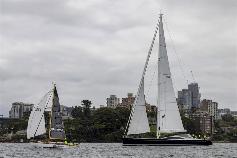 Maritimo100 and Maritimo Katwinchar photo copyright Andrea Francolini taken at Cruising Yacht Club of Australia and featuring the IRC class