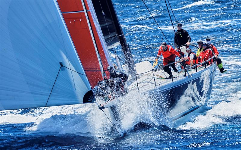 Alive leaves Sydney Harbour after the start of the 2024 Rolex Sydney Hobart Yacht Race - photo © ROLEX | Carlo Borlenghi