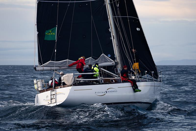 Tilting at Windmills en route to Hobart - 2024 Rolex Sydney Hobart Yacht Race photo copyright ROLEX | Andrea Francolini taken at Cruising Yacht Club of Australia and featuring the IRC class