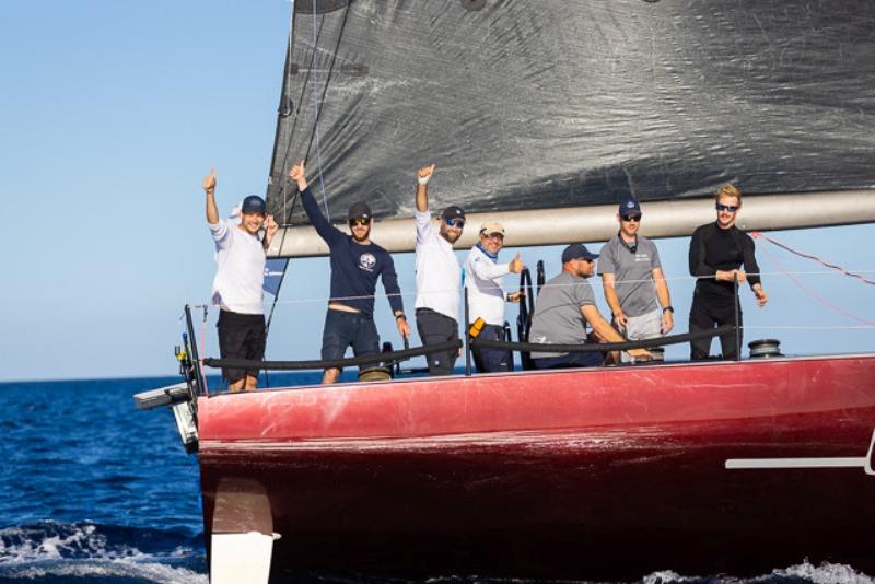 James Neville's Carkeek 45 Ino Noir (GBR) crosses the finish line in Grenada - photo © Arthur Daniel / RORC