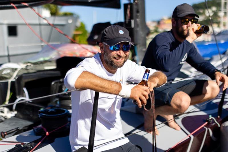 Ino Noir's tactician Mike Henning and navigator Jack Trigger - photo © Arthur Daniel / RORC