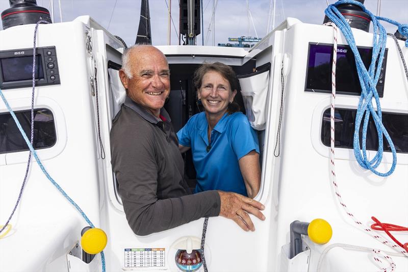 Paul Beath and Teresa Michell are hoping for betther things this year - Pittwater to Coffs Harbour Yacht Race - photo © Andrea Francolini