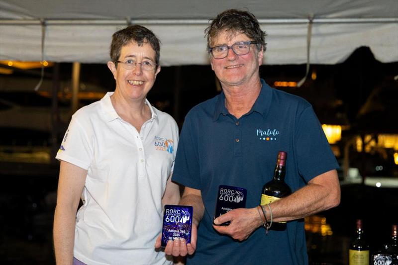 RORC Commodore Deb Fish and Malolo's Tom Kassberg - Antigua 360 Race - photo © Tim Wright / Photoaction.com