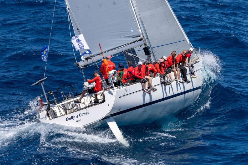 Team Scarlet on Emily of Cowes - RORC Caribbean 600 photo copyright Tim Wright / Photoaction.com taken at Royal Ocean Racing Club and featuring the IRC class